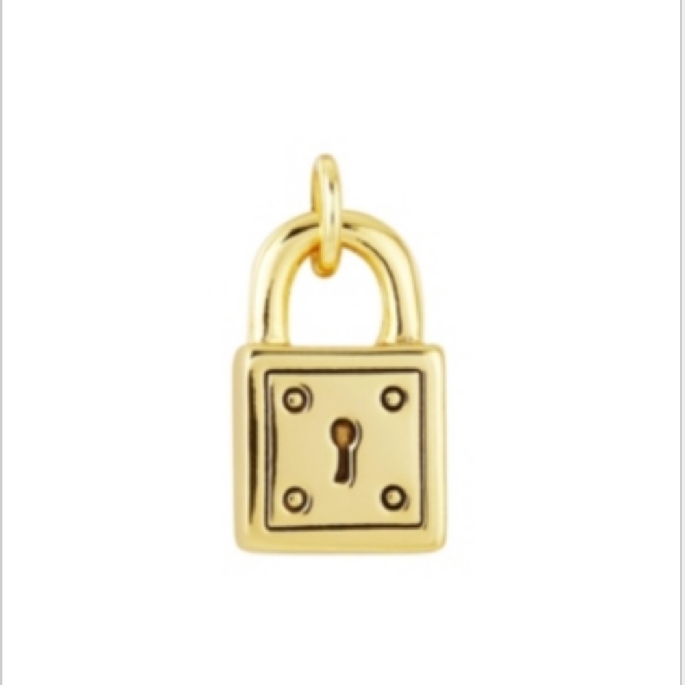 Unwritten Gold flash-Plated Lock Charm